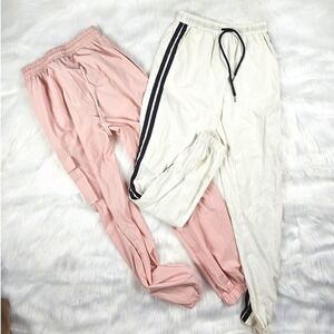 Women's Cargo‎ Jogger Pants Drawstring Waist Elastic Cuffs Two pair Bundle